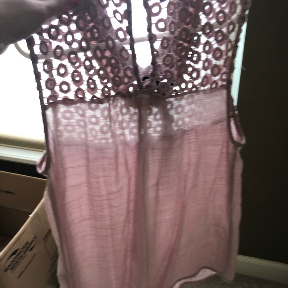 Pink Sleeveless Top with Black tie detail - Picture 2 of 4